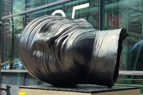 Scupture by Polish artist Igor Mitoraj at Canary Wharf, London